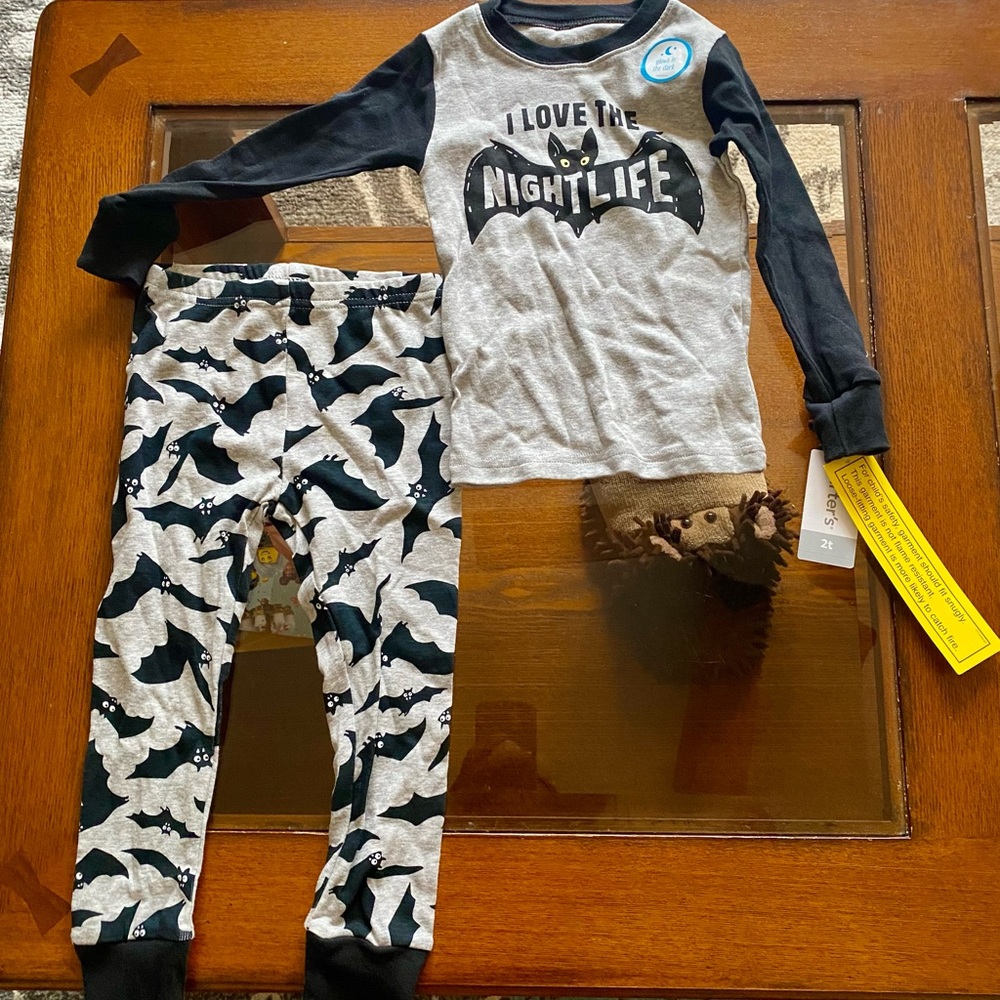Toddler boy Halloween theme pajama set